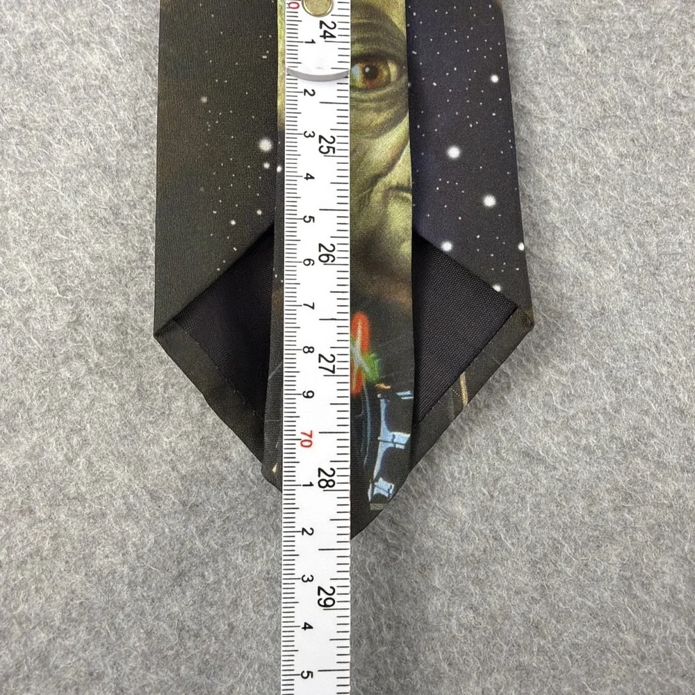 Vintage 1995 Ralph Marlin Star Wars Yoda Necktie Lucasfilm USA Tie 57x3.75